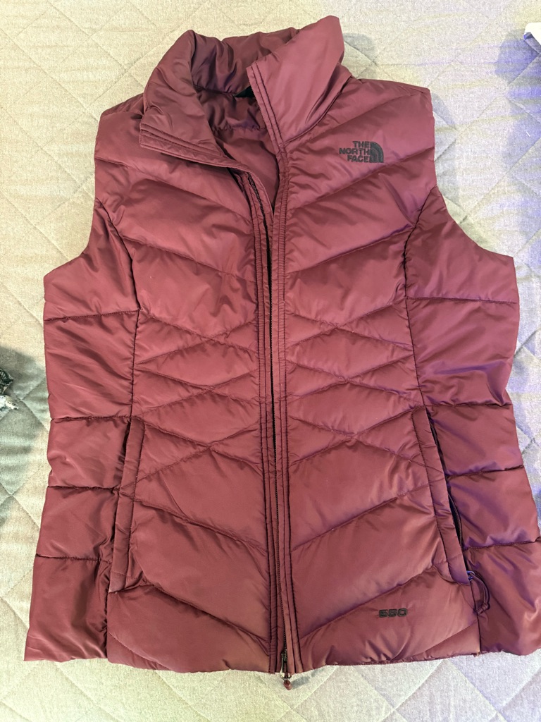 The North Face Women's Maroon Quilted Insulated Vest